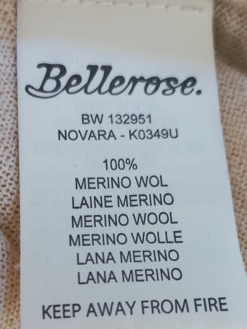 BELLEROSE very thin merino wool cream cardigan - Picture 10 of 11
